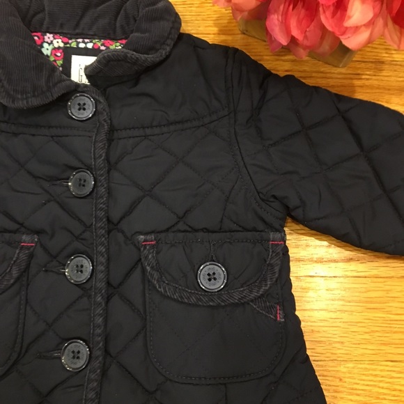 Baby Gap Quilted Barn Coat Size 0-6 Months - Picture 4 of 8